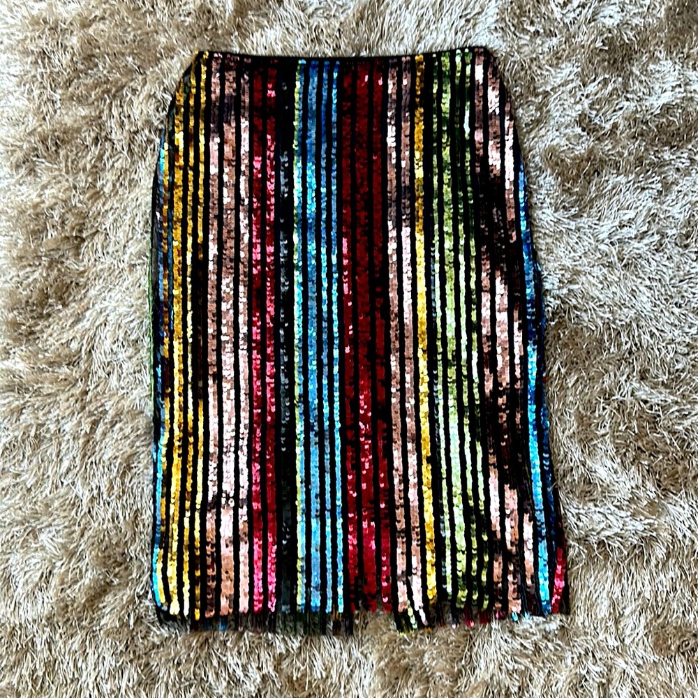 Colorful Sequined Skirt